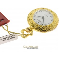 Tavernier pocket watch placcato oro con rosa 